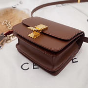 CohotBag celine leather classic box shoulder bag brown - 4