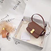 CohotBag celine leather classic box shoulder bag brown - 5