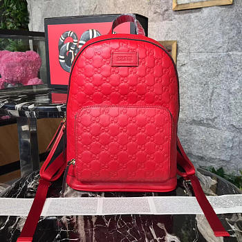 Gucci gg leather backpack 08