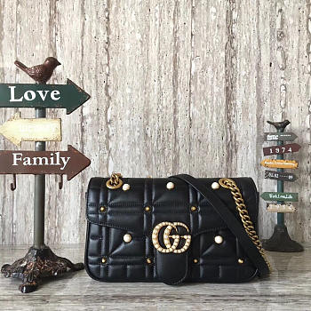 gucci marmont bag black 2645