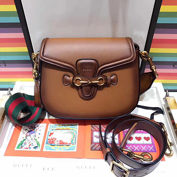 Gucci Lady Web Bag Dark Brown - 25x1x17cm