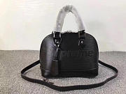 Louis Vuitton Supreme Domed Satchel Black- M40301 - 25x19x12cm - 6