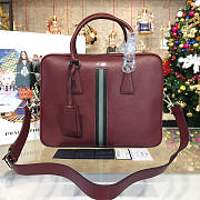 Prada leather briefcase 4217 - 1