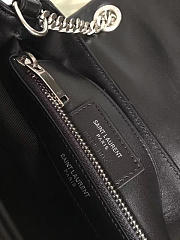 YSL Small Loulou Bag In Black with Silver Hardware-  23cm  - 2