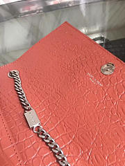 YSL| Monogram Kate Silver Tassel In Embossed Crocodile Shiny Leather - 24cm x 14.5cm x 5.5cm - 4