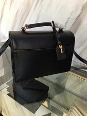 ysl saint laurent black leather medium high school satchel bag CohotBag 5114 - 4