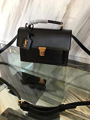 ysl saint laurent black leather medium high school satchel bag CohotBag 5114 - 3