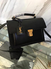 ysl saint laurent black leather medium high school satchel bag CohotBag 5114 - 2