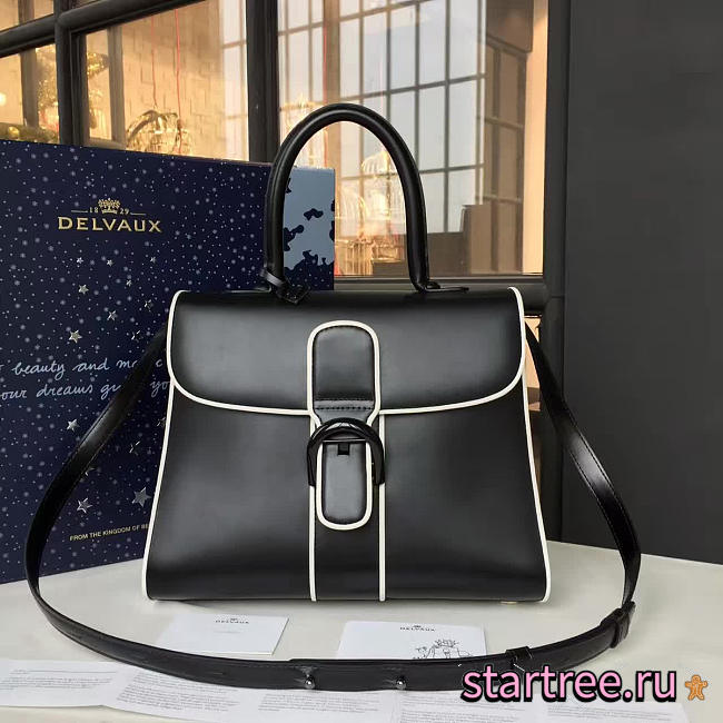 DELVAUX | mm brillant satchel smooth leather black 1466 - 1