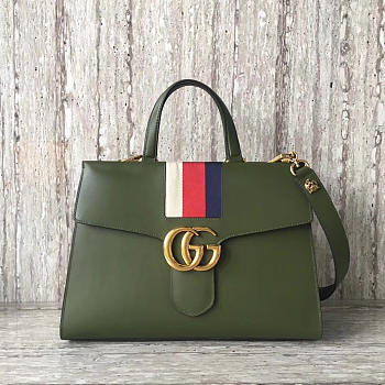 gucci marmont handbag dark green 2637