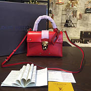 Louis Vuitton one handle flap bag pm red 3297 - 1