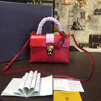 Louis Vuitton one handle flap bag pm red 3297