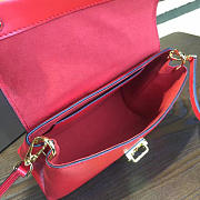Louis Vuitton one handle flap bag pm red 3297 - 6
