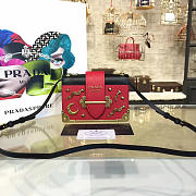 CohotBag prada cahier leather shoulder bag rose red 4260 - 1