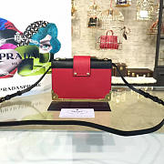 CohotBag prada cahier leather shoulder bag rose red 4260 - 4