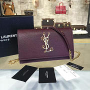 ysl monogram kate grain de poudre embossed leather CohotBag 4762 - 1