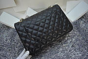 Chanel Caviar Leather Flap Bag With Gold/Silver Hardware Black 33cm - 6