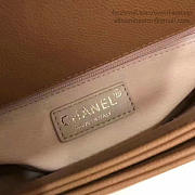 Chanel Grained Calfskin Flap Bag With Top Handle Khaki- A93633 - 25x19x7cm - 2