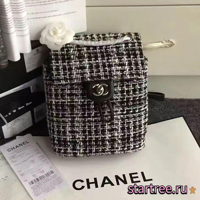 Chanel Tweed Canvas Mini Backpack  - 1