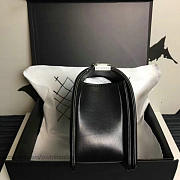 Chanel Medium Caviar Quilted Lambskin Boy Bag Black A13043 - 2