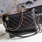 chanel's gabrielle large hobo bag black CohotBag a93824 vs00185 - 1