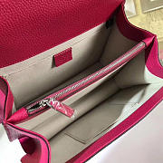 Gucci dionysus medium top handle bag rose red leather - 4