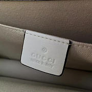 Gucci dionysus leather top handle satchel white - 3