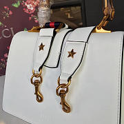 Gucci dionysus leather top handle satchel white - 5