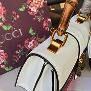 Gucci dionysus leather top handle satchel white - 6
