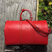 Louis Vuitton x Supreme Keepall Bandouliere Epi 45 Red - 2