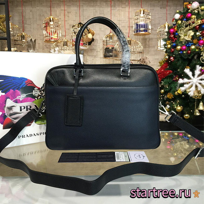 Prada leather briefcase 4199 - 1