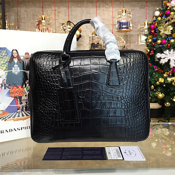 Prada leather briefcase 4201