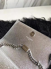 ysl kate chain wallet with tassel in crinkled metallic leather CohotBag 4991 - 3