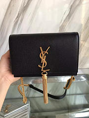 YSL Monogram Kate Gold Tassel In Grain - 19cm x 12.5cm x 3.5cm - 4