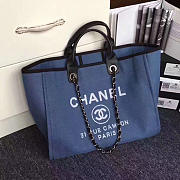 Chanel  Shopping Bag Blue - A68046 - 38cm - 1