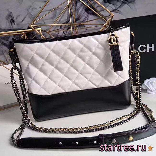 chanel's gabrielle large hobo bag white CohotBag a93824 vs05157 - 1