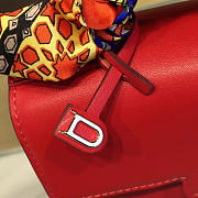 DELVAUX | calfskin mini tempete satchel red 1460 - 3