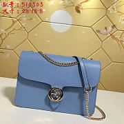 gucci gg flap shoulder bag on chain light blue CohotBag 510303 - 1