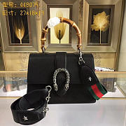 Gucci dionysus medium top handle bag black leather  - 2