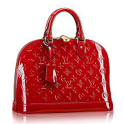 Louis Vuitton Alma PM Monogram Vernis Red- M90169 - 32x24x15cm - 1