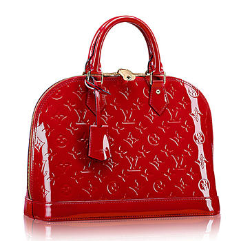 Louis Vuitton Alma PM Monogram Vernis Red- M90169 - 32x24x15cm