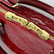 Louis Vuitton Alma PM Monogram Vernis Red- M90169 - 32x24x15cm - 6