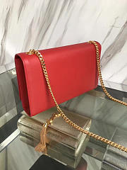 YSL Medium Kate Bag With Leather Tassel Red - 24cm x 14cm x 4.5cm - 4