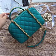 chanel bowling bag jersey & gold-tone metal CohotBag a69924 green - 3