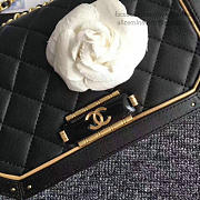 Chanel Lambskin And Calfskin Flap Bag Black- A91836 - 21x12.5x7cm - 5