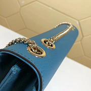 gucci gg flap shoulder bag on chain sapphire blue CohotBag 510303 - 2