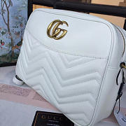 Gucci GG Cortex Marmont White - 27cm x 24cmx 8cm - 3