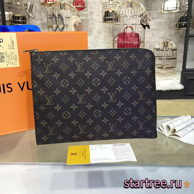  louis vuitton leather CohotBag  clutch bag  - 1