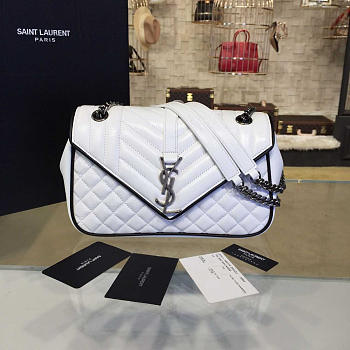 ysl envelop satchel white 4806