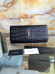 ysl monogram kate clutch in embossed crocodile shiny leather CohotBag 4963 - 6